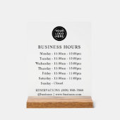 フロスト | ロゴと営業時間 | アクリル記号 アクリルサイン (正面)