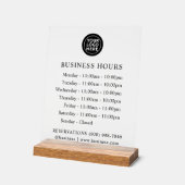 フロスト | ロゴと営業時間 | アクリル記号 アクリルサイン (傾斜)