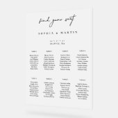 フロスミニマルト結婚アクリル製座席表記号 アクリルサイン (傾斜)