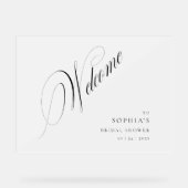 フロスモダントブライダルシャワーウェルカムアクリル標識 アクリルサイン (正面)