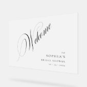 フロスモダントブライダルシャワーウェルカムアクリル標識 アクリルサイン (傾斜)