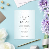 フロスモダント結婚ミニマルス アクリル招待状 (インサイチュ (ウェディング))