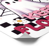 フロス保ス幽霊グルーヴィー歯科衛生用ハロウィー ポスター (角)