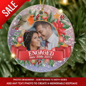 フロス写真ヴィンテージツリーパーソナライズされた飾り セラミックオーナメント