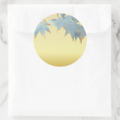 フロス空白のトスタイリッシュ秋日本のメープル葉 ラウンドシール (バッグ)