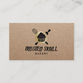 フロス素朴トスカルベーカリーカスタムクロスボーンロゴ 名刺 (正面)
