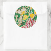 フロス飾ト自家製クリスマスシュガークッキー ラウンドシール (バッグ)