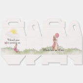 フロス魅力的プバニーをテーマにしたパーティー箱。 フェイバーボックス (見開き)