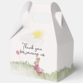 フロス魅力的プバニーをテーマにしたパーティー箱。 フェイバーボックス (裏面)