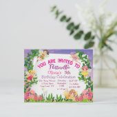 フロタリティフィックピンクマジカルフェアリーランド誕生日 招待状 (スタンド正面)