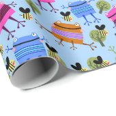 フロッおもしろいグカラフルと（昆虫）マルハナバチ ラッピングペーパー (ロールコーナー)