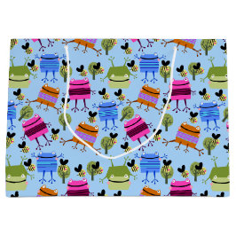 フロッおもしろいグカラフルと（昆虫）マルハナバチ ラージペーパーバッグ