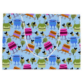 フロッおもしろいグカラフルと（昆虫）マルハナバチ ラージペーパーバッグ (裏面)