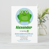 フロッおもしろいグボーイズ誕生日招待状 招待状 (スタンド正面)