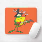 フロッおもしろいグ遊・ベース・ギターのフロギー漫画 マウスパッド (マウス)