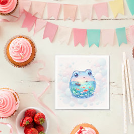 フロッお洒落グアドベンチャー誕生日紙プレート スタンダードカクテルナプキン