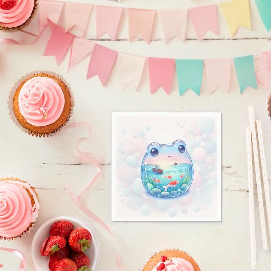 フロッお洒落グアドベンチャー誕生日紙プレート スタンダードカクテルナプキン