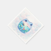 フロッお洒落グアドベンチャー誕生日紙プレート スタンダードカクテルナプキン (角)