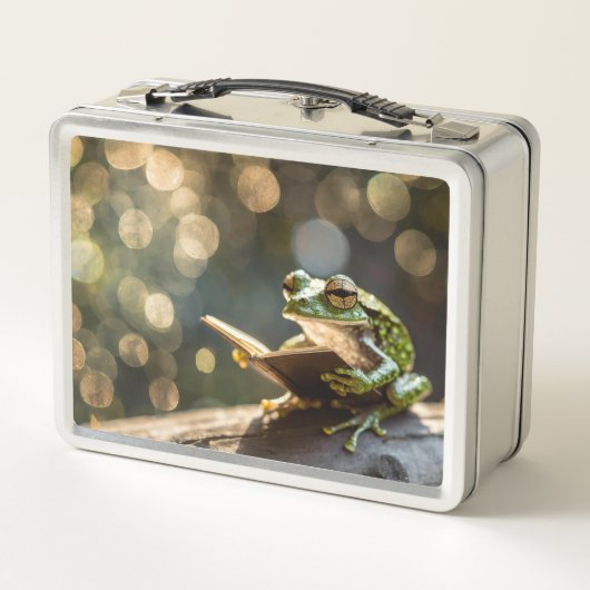 フロッお洒落グズ読ブックコテージコア メタルランチボックス (裏面)