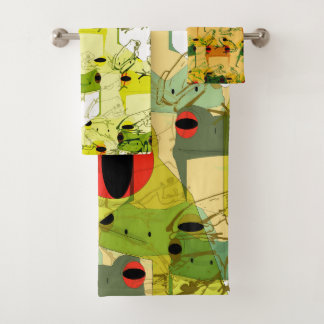 フロッカラフルファンキーグ バスタオルセット