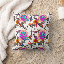 フロッカラフル飛んでいるグ クッション