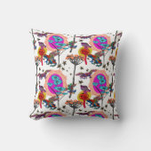 フロッカラフル飛んでいるグ クッション (正面)