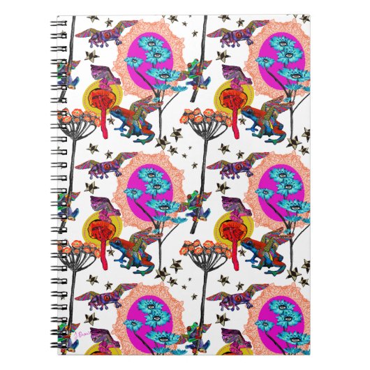 フロッカラフル飛んでいるグ ノートブック (正面)