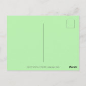 フロッキスをするグカラフル&かわいい池のロマンスおもしろい、 ポストカード (裏面)