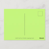 フロッキスをするグカラフル&かわいい池のロマンスおもしろい、 ポストカード (裏面)