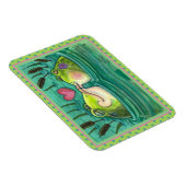 フロッキスをするグカラフル&かわいい池のロマンスおもしろい、 マグネット (右側)