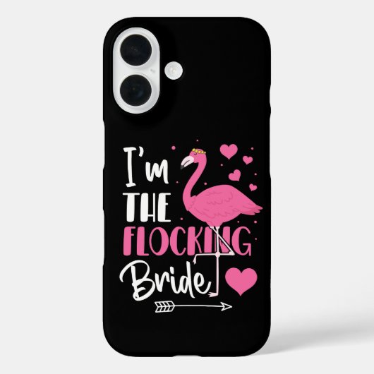 フロックする花嫁 フラミンゴのブライズメイドパーティー Case-Mate iPhoneケース (裏面)