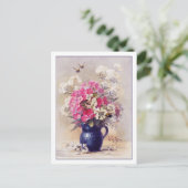 フロックスとユーフォルビアby de Longpre ポストカード (スタンド正面)