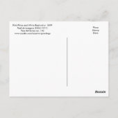 フロックスとユーフォルビアby de Longpre ポストカード (裏面)