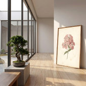 フロックスの植物画ウォールアートプリント ポスター