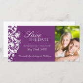 フロックス属の保存日付の招待状 セーブザデート (正面/裏面)