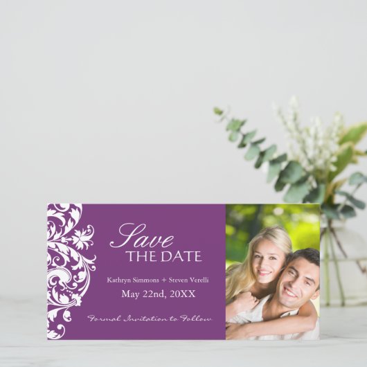 フロックス属の保存日付の招待状 セーブザデート (スタンド正面)