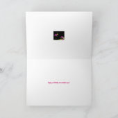 フロックス属-誕生日Moのトラのアゲハチョウの蝶 カード (内部)