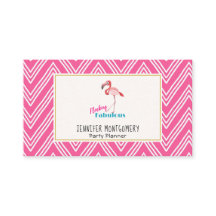 フロックファブラスタイポグラフィとピンクフラミンゴ