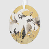 フロック日本のクレーンヴィンテージバードリッチクラシック オーナメント (正面)