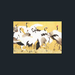 フロック日本のクレーンヴィンテージバードリッチクラシック キャンバスプリント<br><div class="desc">この画像は石田日本の遊亭の鶴の群れ(18世紀)のヴィンテージに基づい絵画ている。オリジナルパブリックドメインのイメージはミネアポリス芸術研究所から。</div>