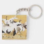 フロック日本のクレーンヴィンテージバードリッチクラシック キーホルダー (裏面)