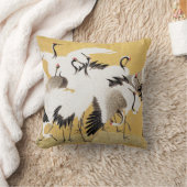 フロック日本のクレーンヴィンテージバードリッチクラシック クッション (ブランケット)