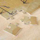 フロック日本のクレーンヴィンテージバードリッチクラシック ジグソーパズル (側面)