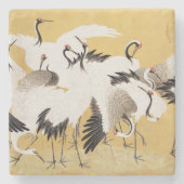 フロック日本のクレーンヴィンテージバードリッチクラシック ストーンコースター (正面)