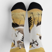 フロック日本のクレーンヴィンテージバードリッチクラシック ソックス (上部)