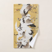 フロック日本のクレーンヴィンテージバードリッチクラシック バスタオルセット (ハンドタオル)