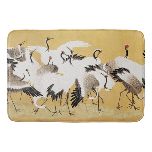 フロック日本のクレーンヴィンテージバードリッチクラシック バスマット (正面)
