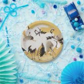 フロック日本のクレーンヴィンテージバードリッチクラシック ペーパープレート (パーティー)