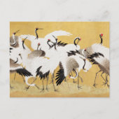 フロック日本のクレーンヴィンテージバードリッチクラシック ポストカード (正面)