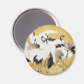 フロック日本のクレーンヴィンテージバードリッチクラシック マグネット (正面/裏面)